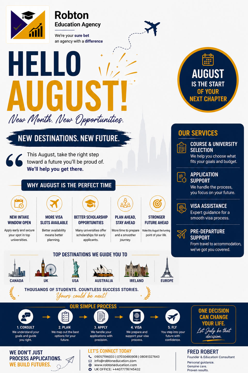 About Robton Education Agency Study Abroad Platform